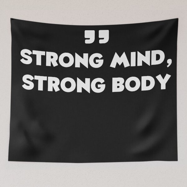 Item preview, fitness motivation,Strong mind, strong body designed and sold by TEESHOO.