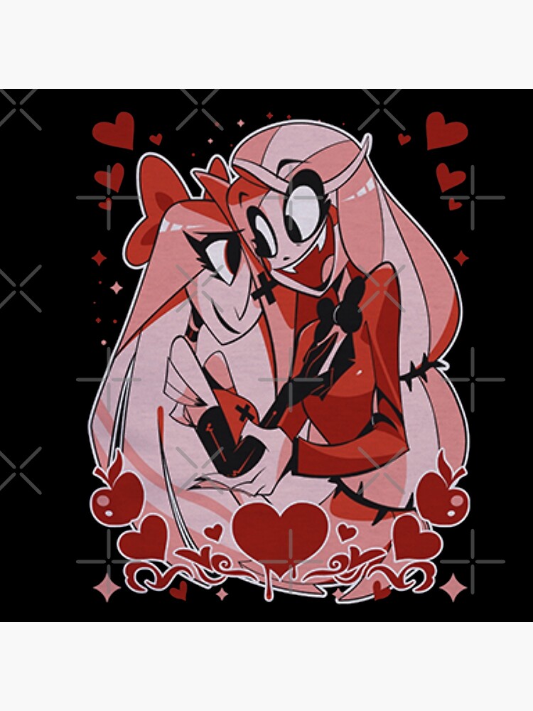 Charlie Ad Vaggie Valentines Hazbin Hotel Poster For Sale By Anime Express Redbubble