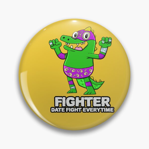 Item preview, Fighter date fight everytime : fighting funny dinosaur designed and sold by ImaginarStore.