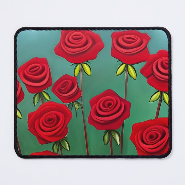 Item preview, Red roses on a green background designed and sold by brandway.