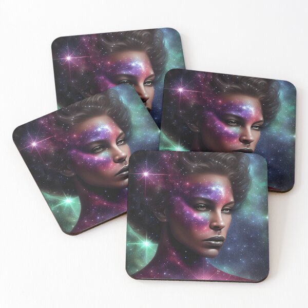 Item preview, Retrato de mujer galaxia designed and sold by TheDigitalAnvil.