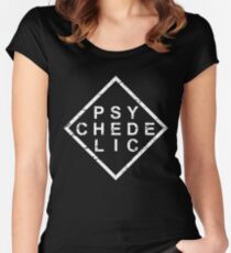 Stylish Psychedelic Women's Fitted Scoop T-Shirt
