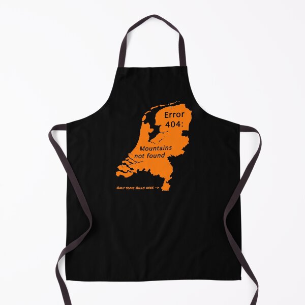 Item preview, Netherlands Error 404: Mountains not found (orange for dark background) designed and sold by Jeeb-Arts.