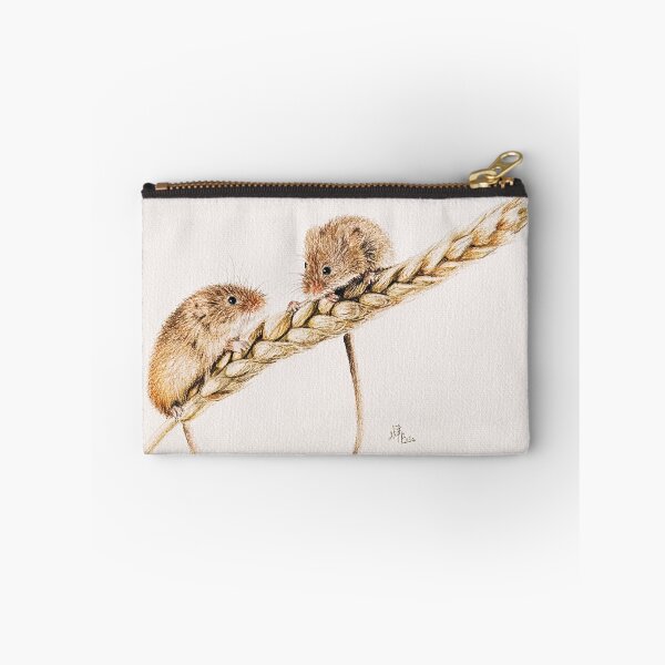 Item preview, Two cute field mice on wheat stalk designed and sold by NathBros.