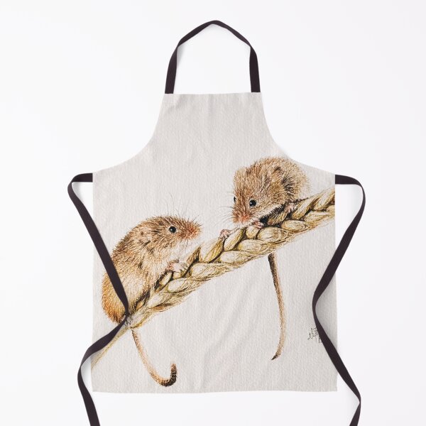 Item preview, Two cute field mice on wheat stalk designed and sold by NathBros.