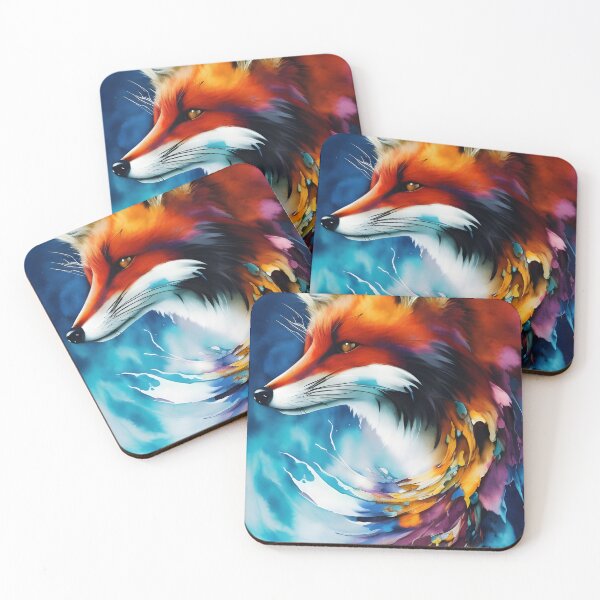 Item preview, Swirl Fox Artwork designed and sold by ambyai.