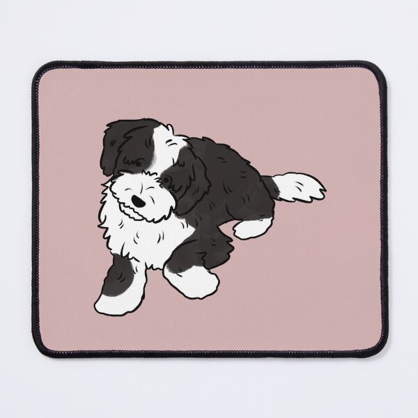Item preview, Tibetan terrier dog cute illustration designed and sold by Yarafantasyart.