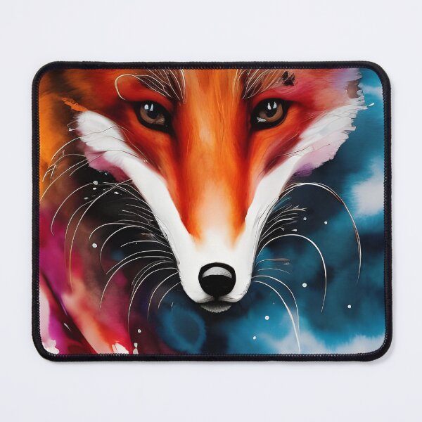 Item preview, Smokey Colourful Fox Artwork designed and sold by ambyai.