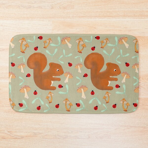 Item preview, Happy squirrel ladybug samara leaf mushroom cottagecore designed and sold by glowvim.