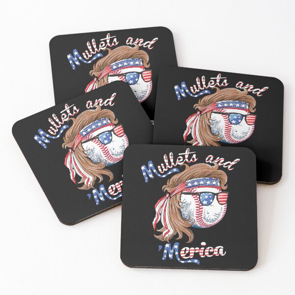 Item preview, Mullets and Merica Baseball designed and sold by Hapoel.
