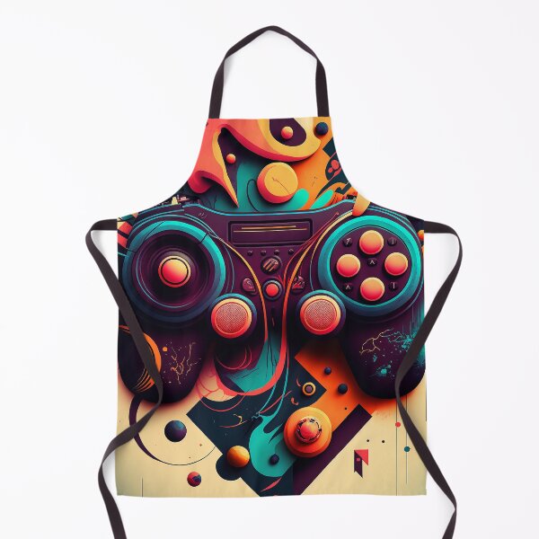 Item preview, Retro Gaming Frenzy: Abstract Game Controller Art designed and sold by plachy78.