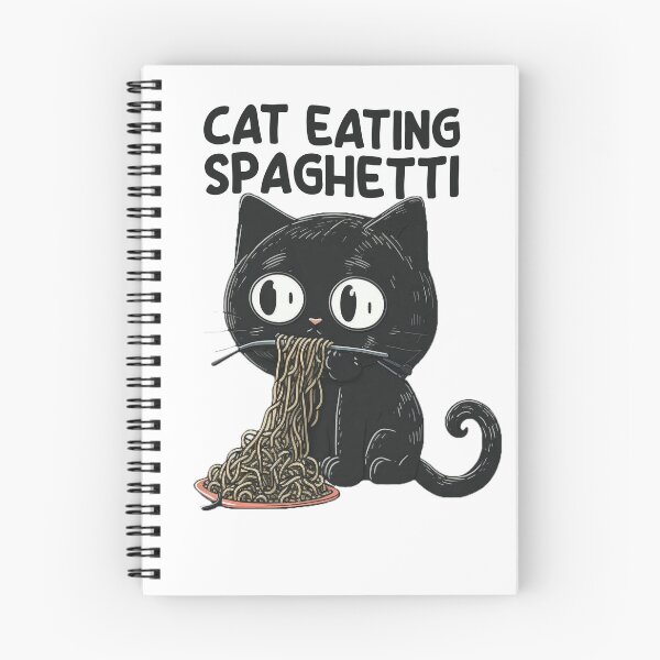 Item preview, Cat Eating Spaghetti #8 designed and sold by TotalDesine.