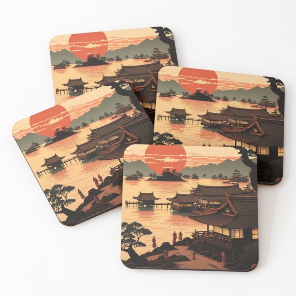 Item preview, waterfront village designed and sold by TheArtfulNook.