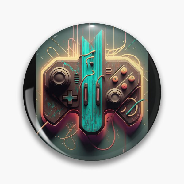 Item preview, Retro Gaming Frenzy: Abstract Game Controller Art designed and sold by plachy78.