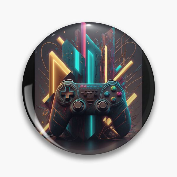 Item preview, Modern Gaming Frenzy: Abstract Game Controller Art designed and sold by plachy78.