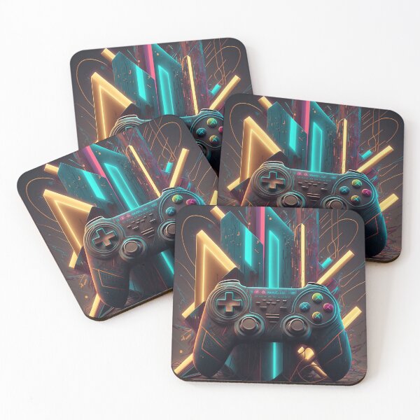 Item preview, Modern Gaming Frenzy: Abstract Game Controller Art designed and sold by plachy78.