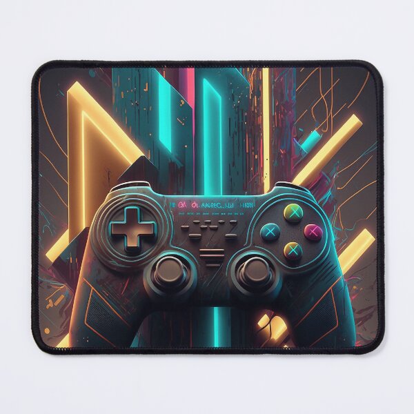 Item preview, Modern Gaming Frenzy: Abstract Game Controller Art designed and sold by plachy78.