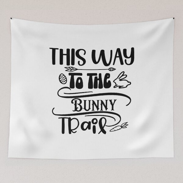 Item preview, This Way to the Bunny Trail I Easter Bunny designed and sold by younghopes.