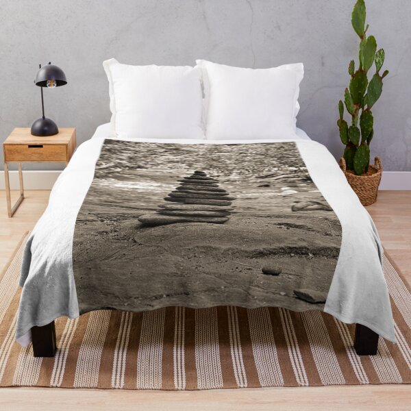 Item preview, Cairn At Dukes Creek Helen Georgia Black And White designed and sold by LisaWootenPhoto.