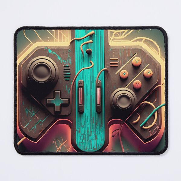 Item preview, Modern Gaming Frenzy: Abstract Game Controller Art designed and sold by plachy78.