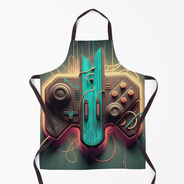 Item preview, Modern Gaming Frenzy: Abstract Game Controller Art designed and sold by plachy78.