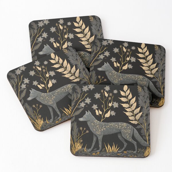 Item preview, Folkculture vintage Art of a wolf designed and sold by Visual-wallart.