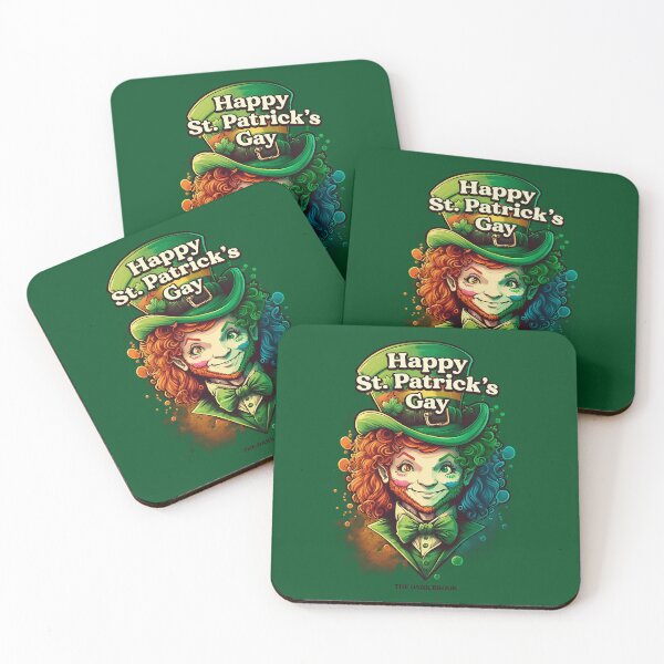 Item preview, Happy St Patrick's Gay - Rainbow Leprechaun Drag Queen designed and sold by thedarkbrook.