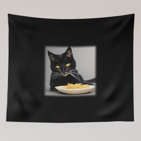 Item preview, Cat Eating Spaghetti Meme designed and sold by smailjr.