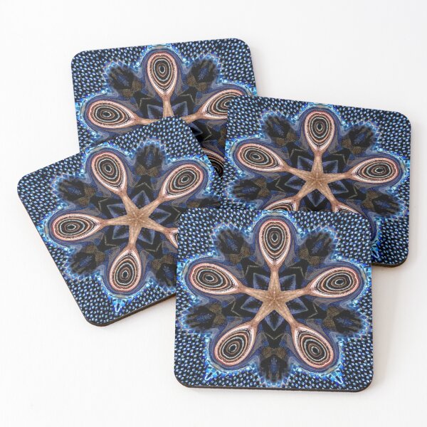 Item preview, Blue Background Spun Flesh Star Illusion designed and sold by PPPimp.