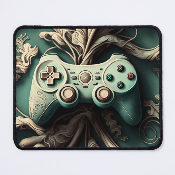 Item preview, Retro Gaming Frenzy: Abstract Game Controller Art designed and sold by plachy78.