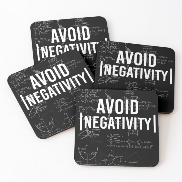 Item preview, Funny Avoid Negativity Mathematic Equation Gift designed and sold by GOODMORNING-ART.