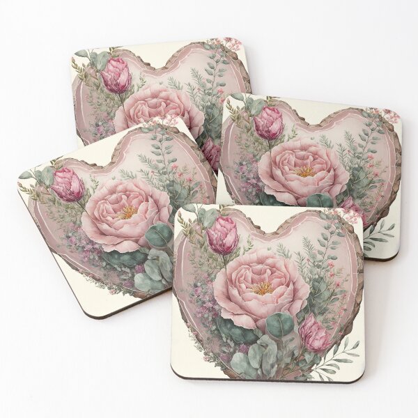 Item preview, Pink Heart and Roses designed and sold by riquishop.
