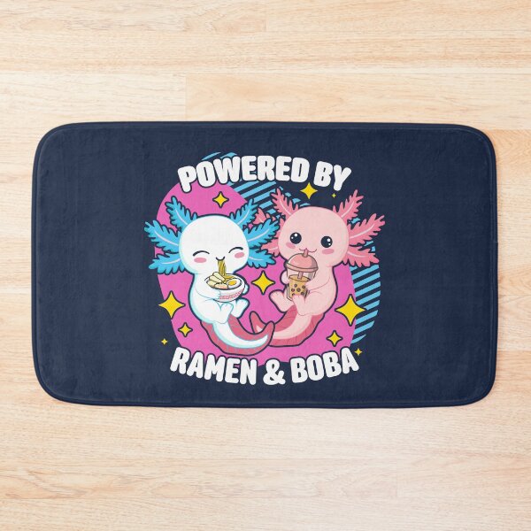 Item preview, Powered By Ramen And Boba Kawaii Axolotl Bubble Tea Lover designed and sold by petestyles.