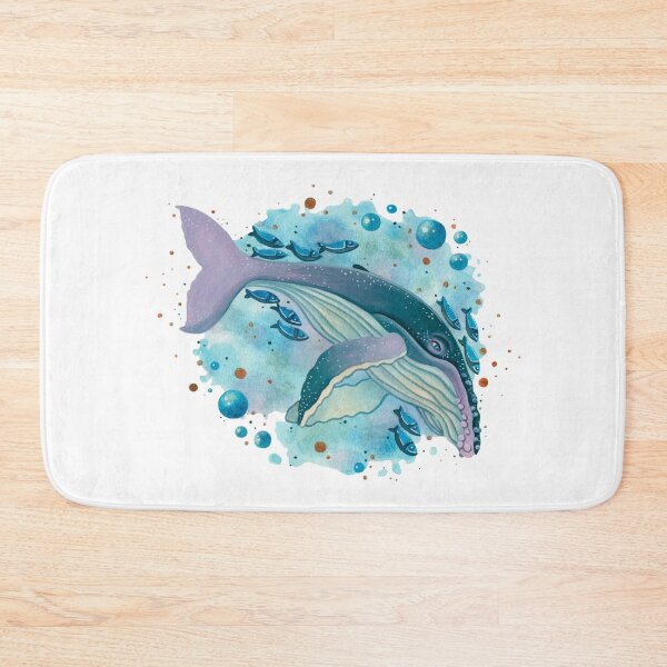 Item preview, colorful humpback whale designed and sold by adeillustrator.