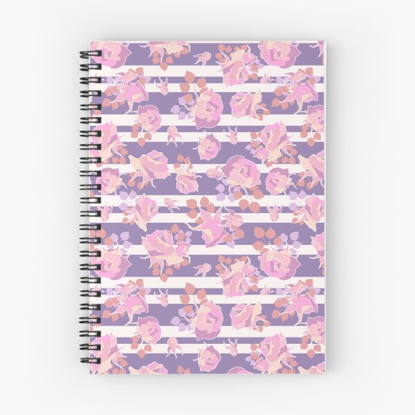Item preview, Roses on Stripes_01 - Purple designed and sold by ElaMilkoDESIGN.