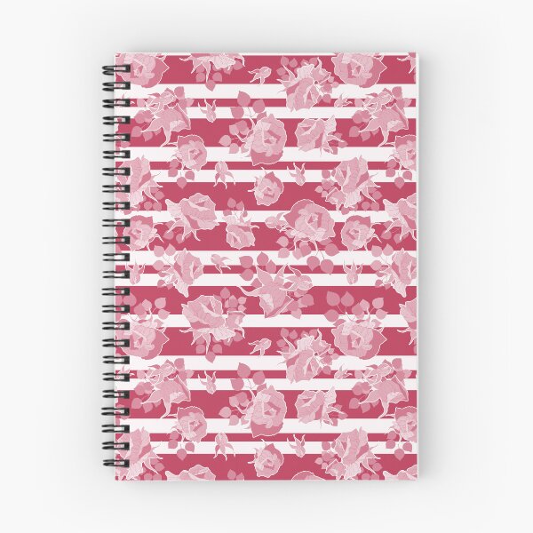 Item preview, Roses on Stripes_02 - Magenta designed and sold by ElaMilkoDESIGN.