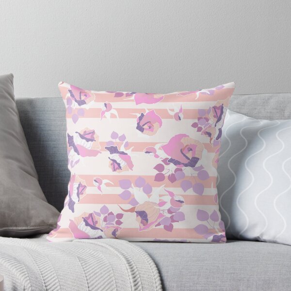 Item preview, Roses on Stripes_03 - Beige designed and sold by ElaMilkoDESIGN.