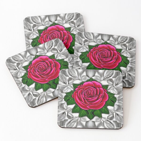 Item preview, Rose Patch White Artwork designed and sold by gramizzia.