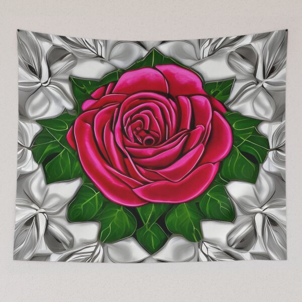 Item preview, Rose Patch White Artwork designed and sold by gramizzia.