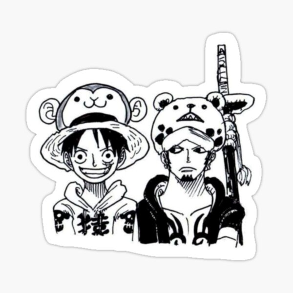 Sticker de CaporalMandale sur one piece pirate monkey d luffy chapeau  paille mini petit