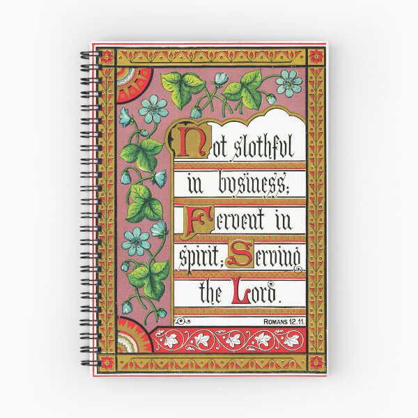Item preview, Not Slothful in Business. Romans 12:11 designed and sold by Pictures With A Message.