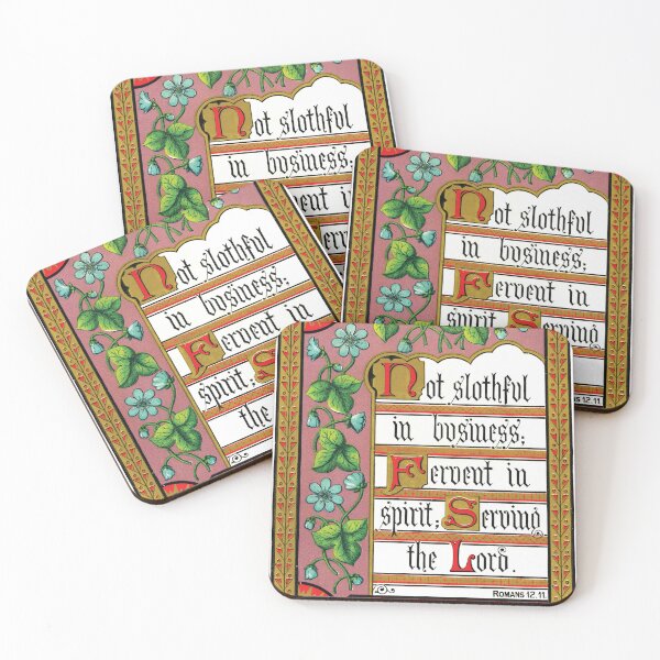 Item preview, Not Slothful in Business. Romans 12:11 designed and sold by Pictures With A Message.