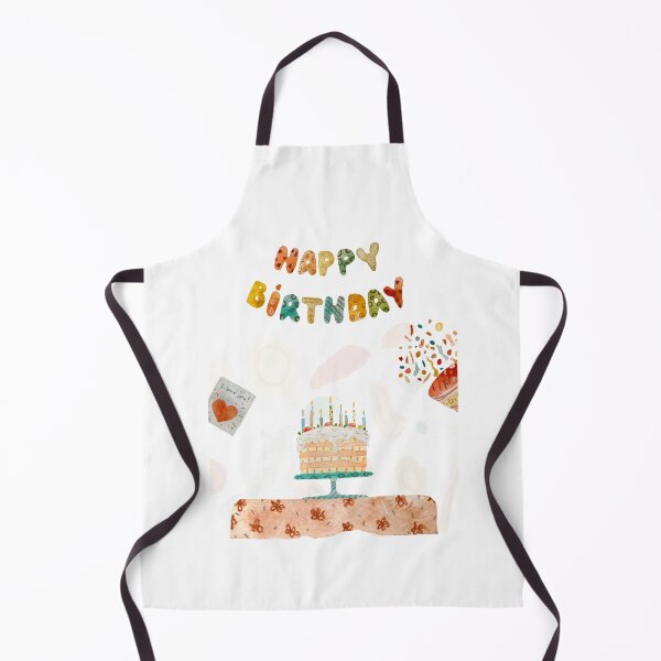 Artikelvorschau, Card happy birthday text table watercolor entworfen und verkauft von Yana Mustafina | Boho Soulful Designs.