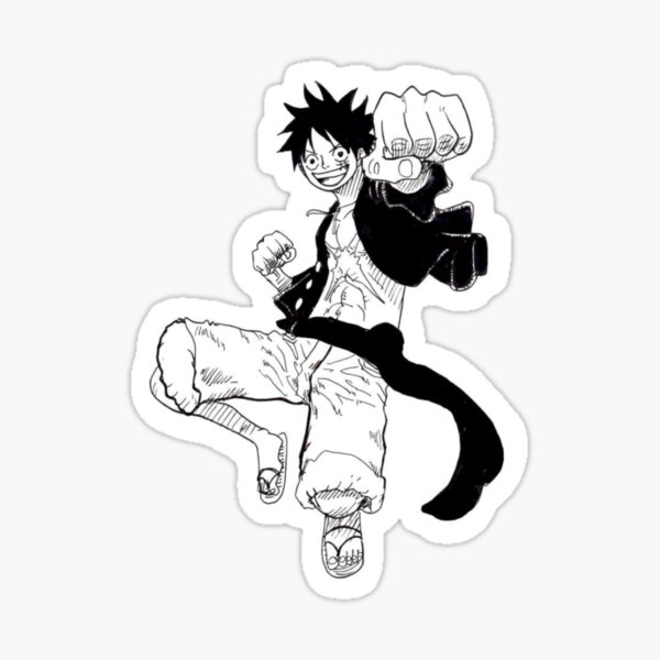 Sticker de CaporalMandale sur one piece pirate monkey d luffy chapeau  paille mini petit