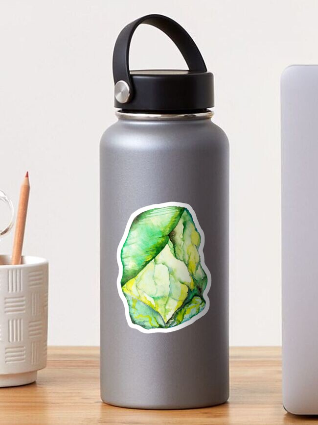 Gruner Kristall August Geburtsstein Peridot Edelstein Sticker Von Alenazenart Redbubble