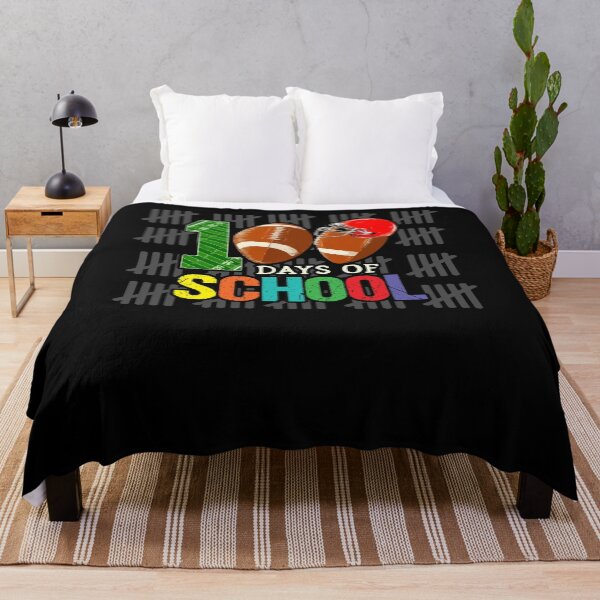 Item preview, Happy 100th Day Of School Football 100 Days Teacher Student designed and sold by Dressed For  Duty.