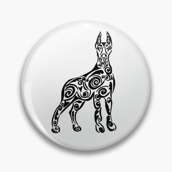Item preview, Doberman Zentangle Design, dog lovers, cool doberman designed and sold by BrickinGifts.