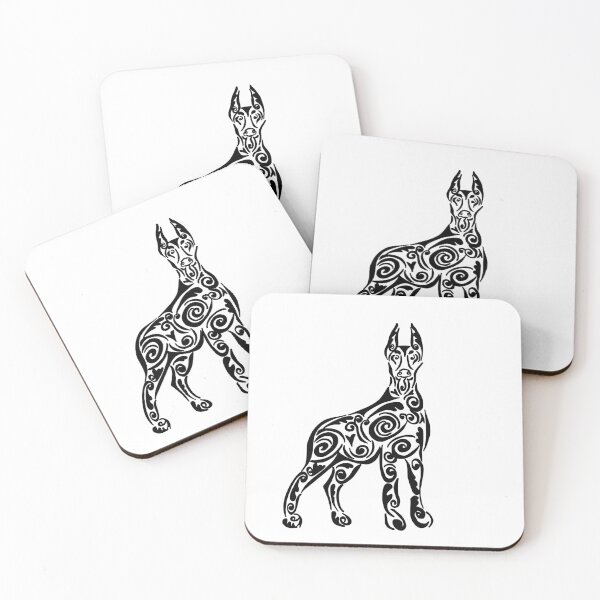 Item preview, Doberman Zentangle Design, dog lovers, cool doberman designed and sold by BrickinGifts.