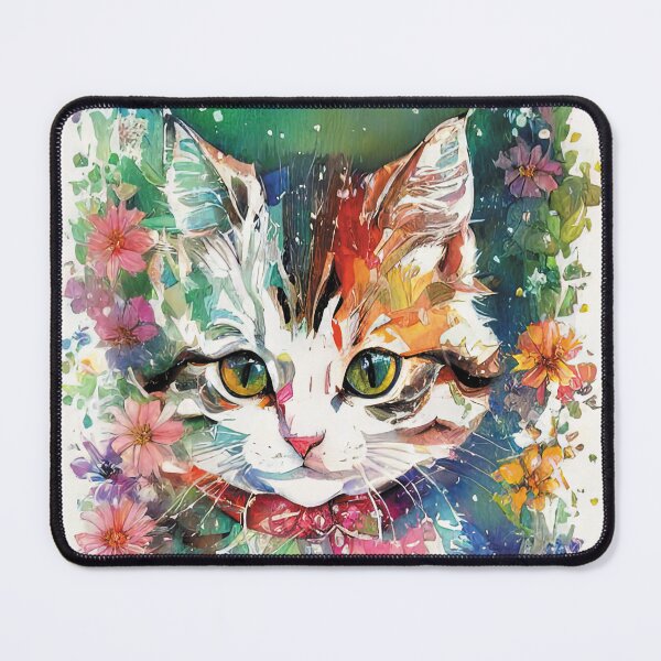 Item preview, Flower-Power Cat designed and sold by asandtrout.