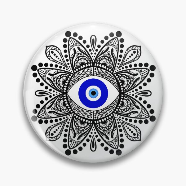 Item preview, Evil eye black mandala designed and sold by PMDesigns222.